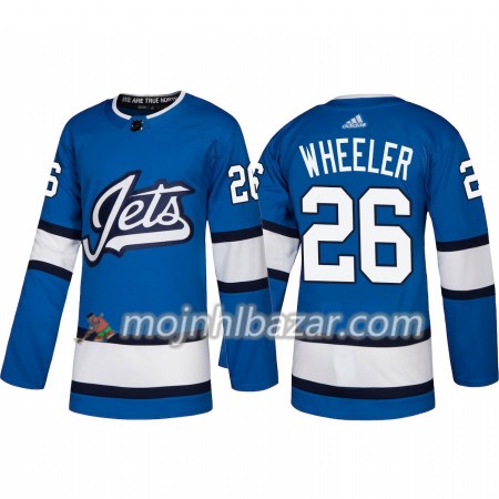 Dresovi Winnipeg Jets Blake Wheeler 26 Adidas 2018-2019 Alternate Authentic - Muške
